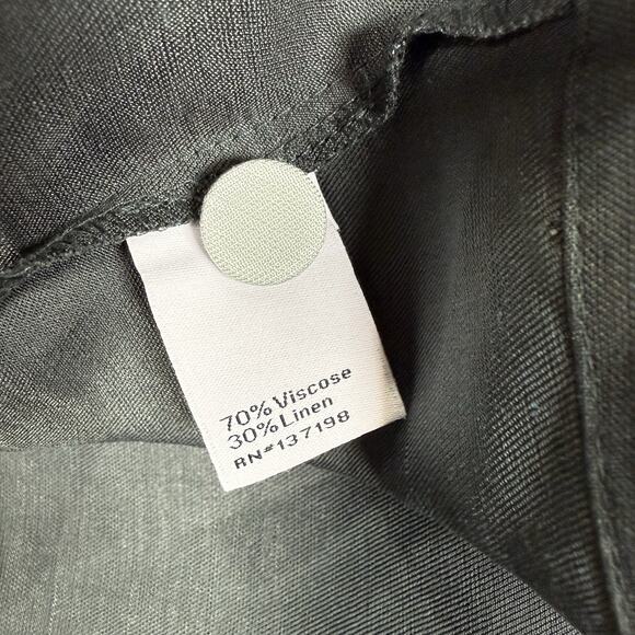 The Bright Side By Rocky Barnes Linen Blend Pajama Shirt Unisex Size Large - Picture 9 of 9